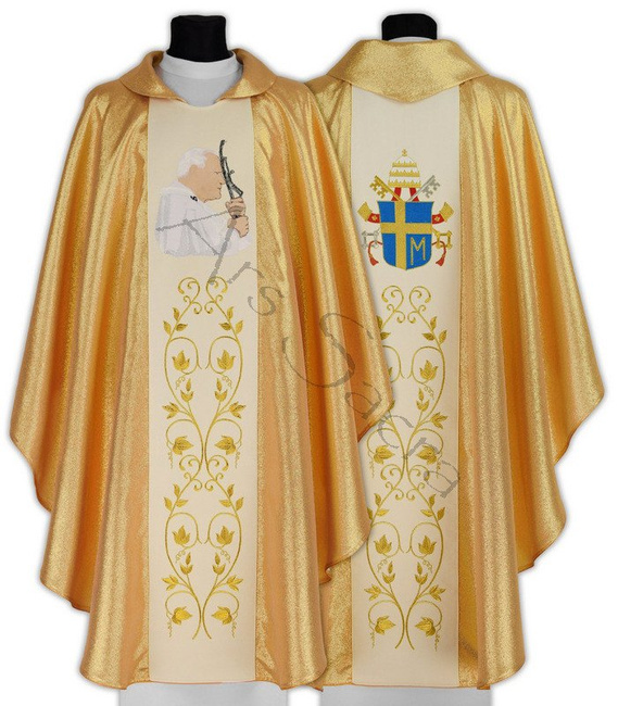 Chasuble gothique "Pape Jean-Paul II" 568-G