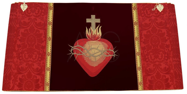 Velo humeral "Corazón de Jesús" W829-AC26	