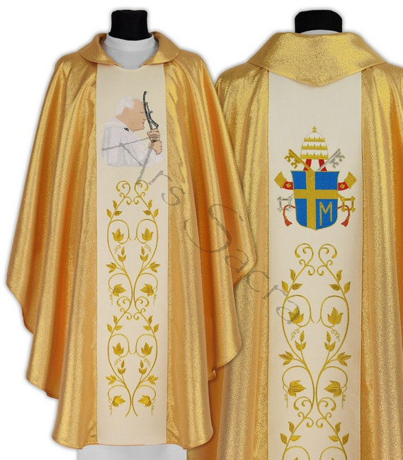 Ornat gotycki "Papież Jan Paweł II" 568-G