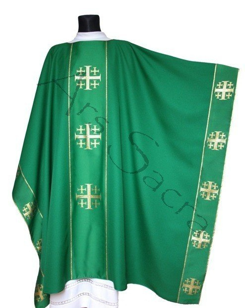 Monastic Chasuble "Jerusalem Crosses" MX009-CZF