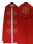 Chape gothique '"Croix de Jérusalem" K723-R