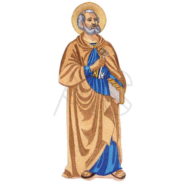 Embroidered Applique "Saint Peter"